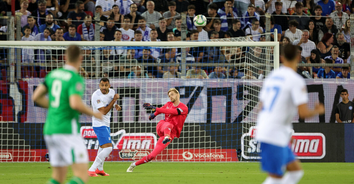 Ireland’s Caoimhin Kelleher in action. Picture: INPHO/Nikola Krstic