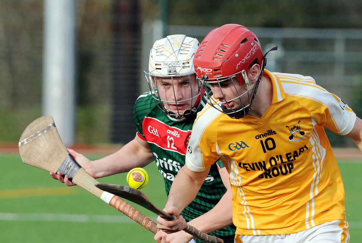Charleville CBS's Chris Dunne chases Oisín McCarthy of Hamilton HS in last year's Dr Harty Cup game in Banteer. Picture: Denis Minihane Charleville CBS's Chris Dunne chases Oisín McCarthy of Hamilton HS in last year's Dr Harty Cup game in Banteer. Picture: Denis Minihane