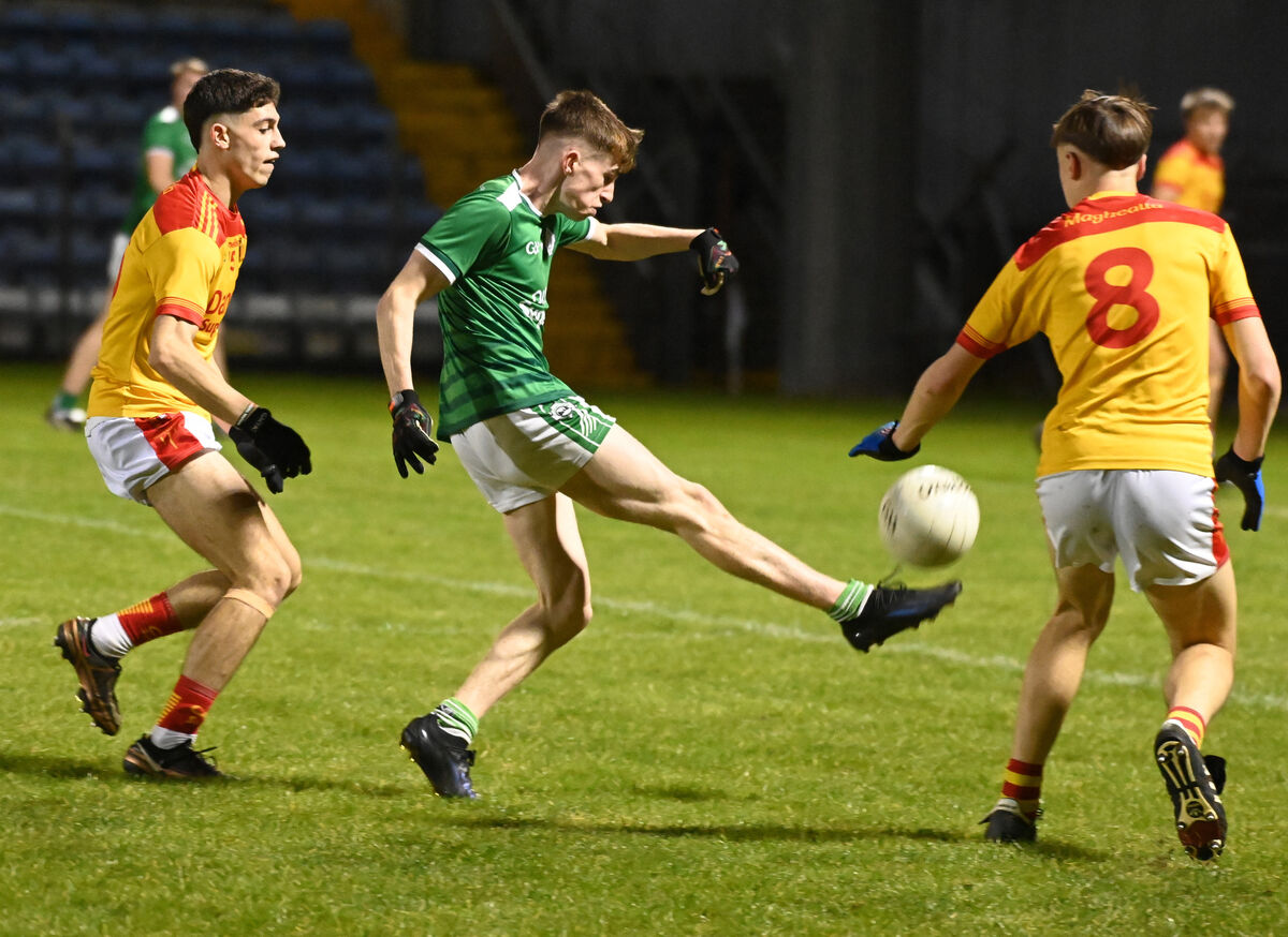 Ballincollig's Cillian Power kicks a great point against Mallow. Picture: Eddie O'Hare