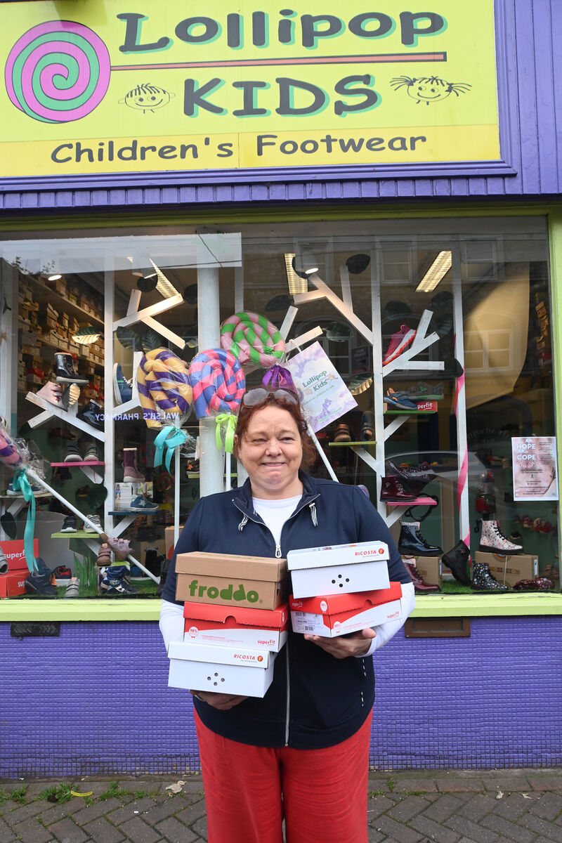 Eleanor Dunlea of Lollipop Kids footwear store at Midleton Co Cork. Picture: Larry Cummins Eleanor Dunlea of Lollipop Kids footwear store at Midleton Co Cork. Picture: Larry Cummins