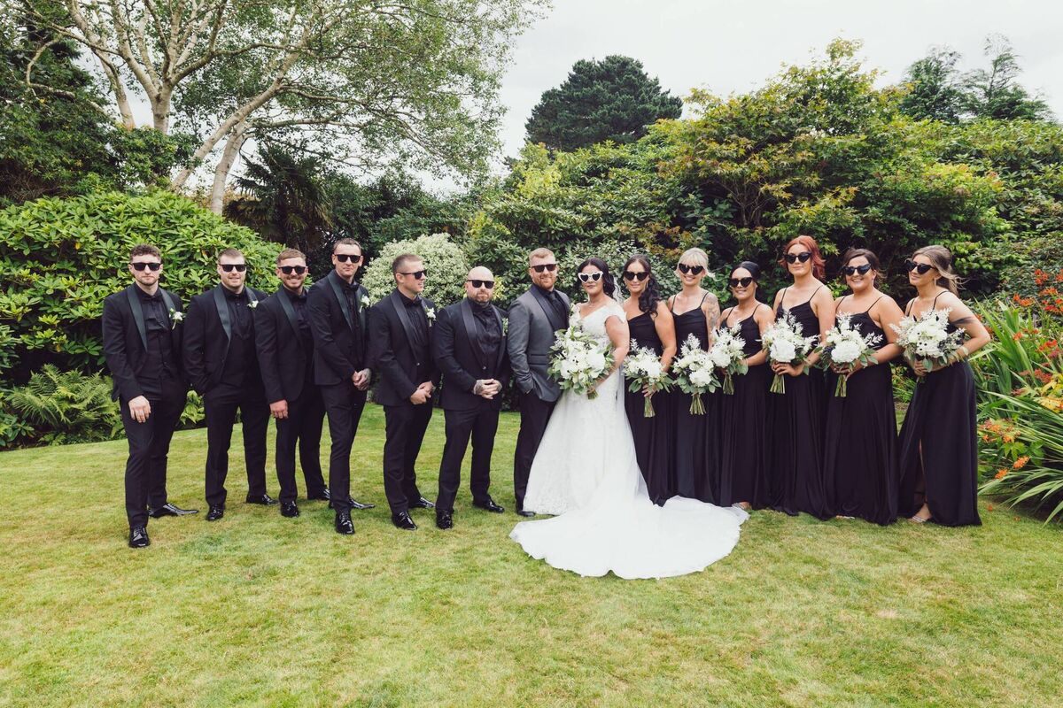 The wedding party was made up of Keith Sharma, Aaron O’Connor , Darragh Healy, John Healy, Peter Arigho, Gary Healy, Laura McManus Jessica Geary, Ruby Halligan, Ciara Cusack, Emma Delaney, Emma Field, Josh Healy Daly, Franky Gleeson, Jayce O’Connor, Molly McManus, Poppy Delaney and Bella O’Connor.