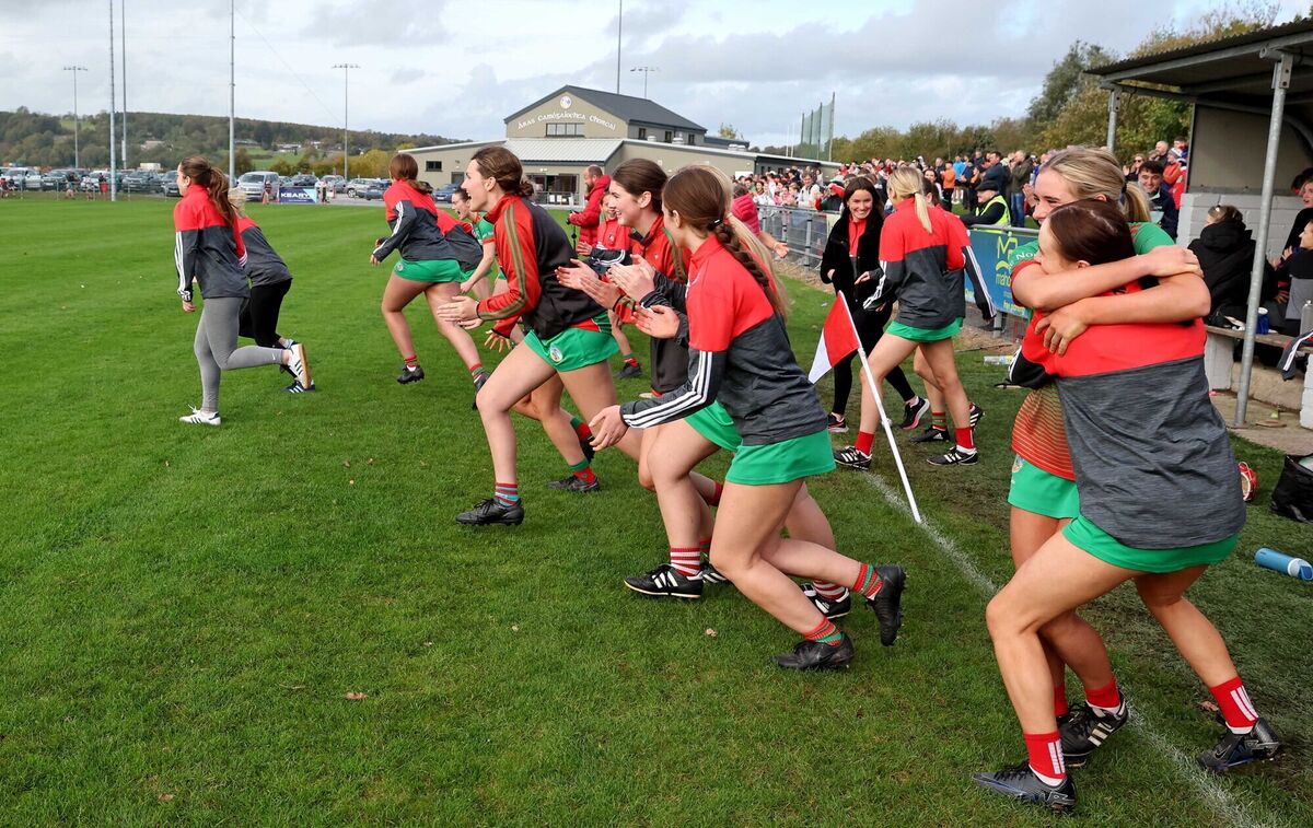  Ballinora celebrate at the final whistle. Picture: Jim Coughlan.