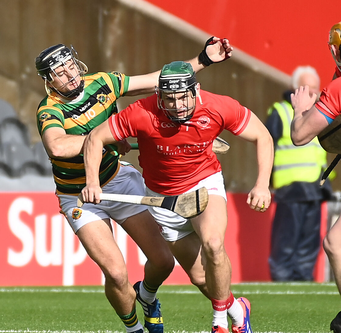 Blarney's Martin Coleman breaks from Glen Rovers' Simon Kennefick. Picture: Eddie O'Hare Blarney's Martin Coleman breaks from Glen Rovers' Simon Kennefick. Picture: Eddie O'Hare