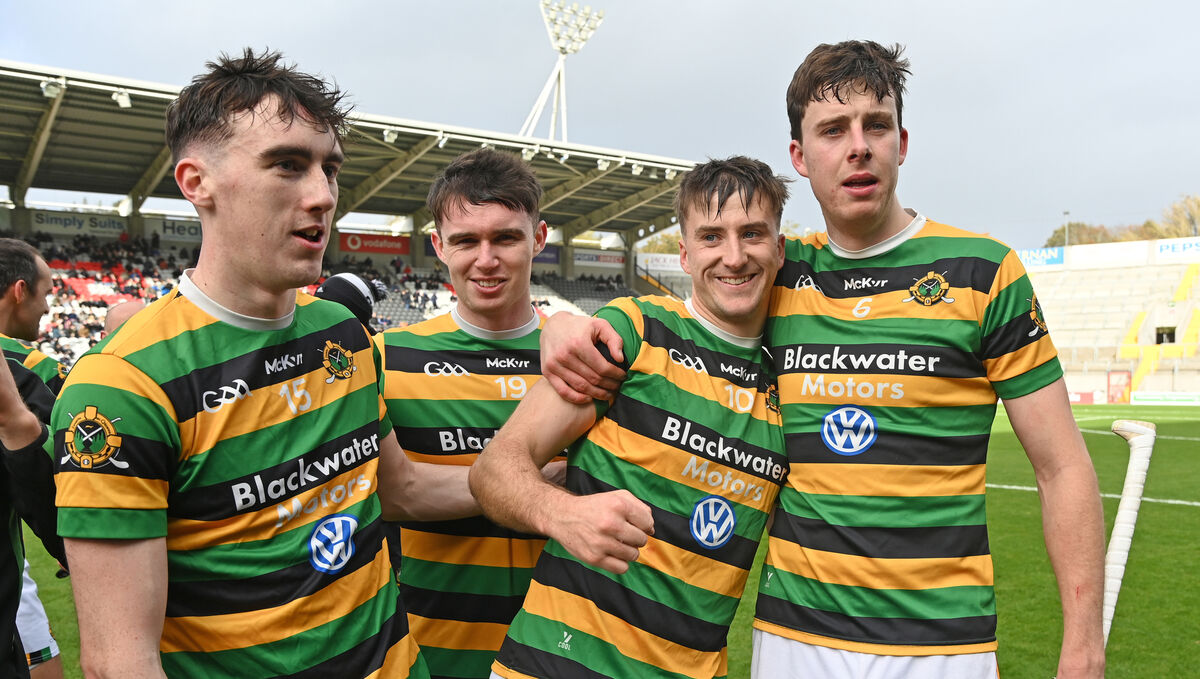 Glen Rovers' players Eoin O'Leary, Luke Horgan, Simon Kennefick and Robert Downey after defeating Blarney. Picture: Eddie O'Hare Glen Rovers' players Eoin O'Leary, Luke Horgan, Simon Kennefick and Robert Downey after defeating Blarney. Picture: Eddie O'Hare