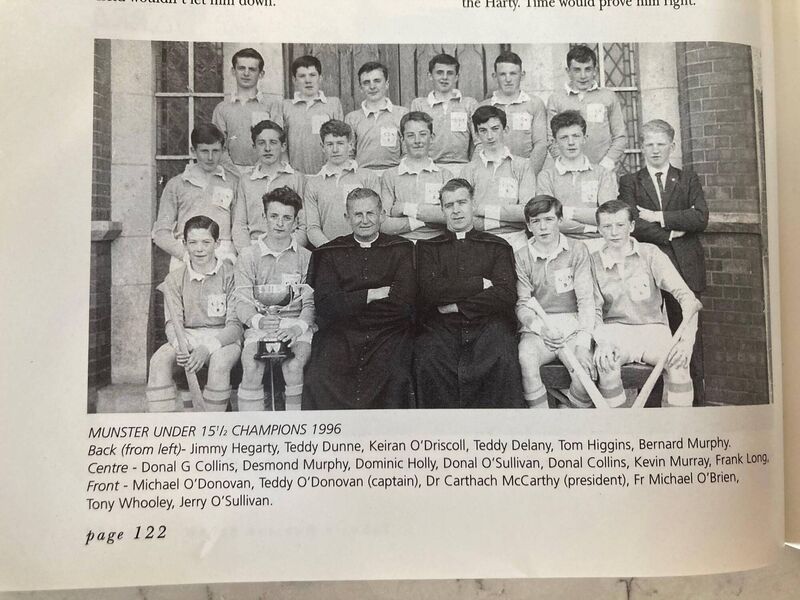 Teddy Delaney, fourth from left in the back row, in his Farranferris days