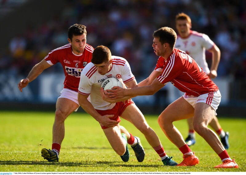 Stephen Cronin in action for Cork against Tyrone in 2017. Picture: Eóin Noonan/Sportsfile