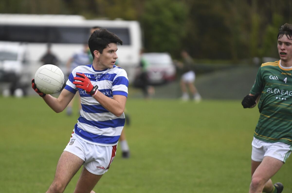 Coláiste Choilm's Seán Murphy in action against St Brendan's at Ballyvourney. Picture: Don MacMonagle