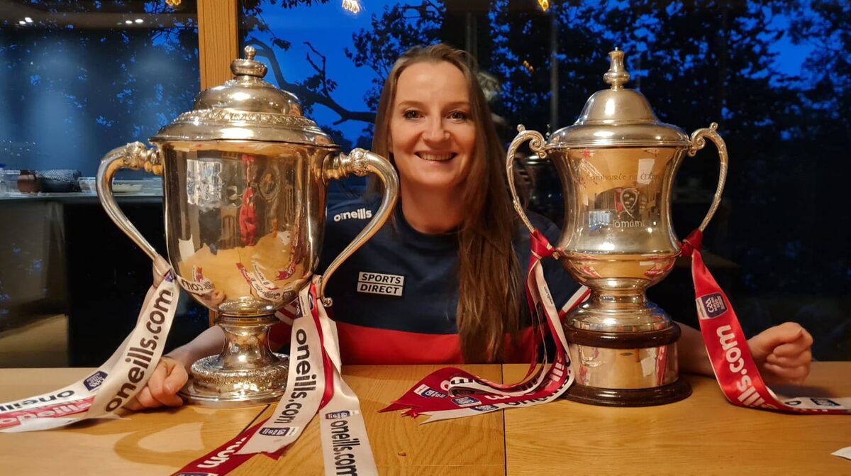 Dr Jennifer Hayes pictured with the U20 All-Ireland and Munster trophies last year. Dr Jennifer Hayes pictured with the U20 All-Ireland and Munster trophies last year.