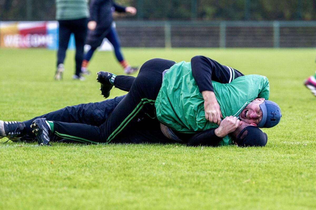 Aghada's management overcome with emotion after winning the Ladies football Senior A final against Éire Óg. Picture: Chani Anderson Aghada's management overcome with emotion after winning the Ladies football Senior A final against Éire Óg. Picture: Chani Anderson