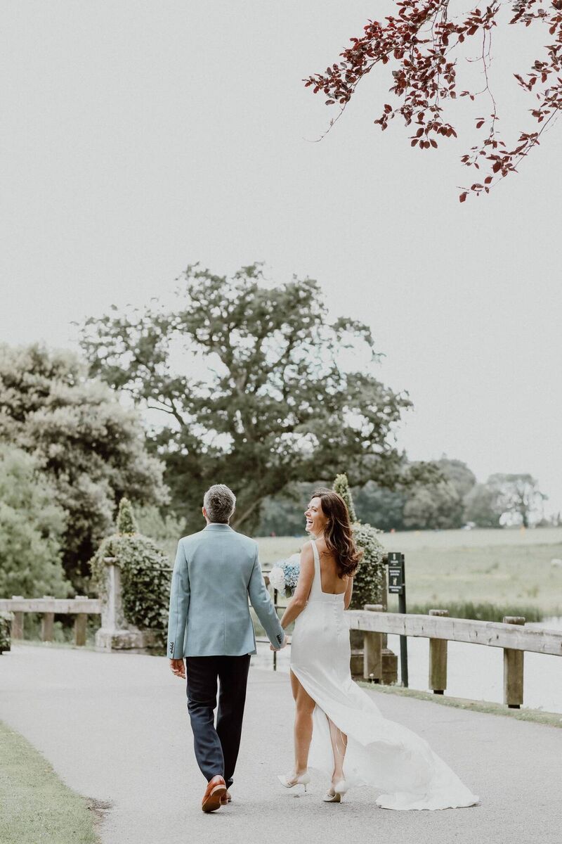 Hand in hand.
