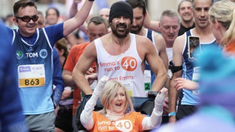 Colin Farrell hails friend’s courage after running the Dublin Marathon Colin Farrell hails friend’s courage after running the Dublin Marathon