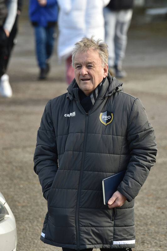  Former soccer referee Pat Kelly at the Rockmount verus Kilbarrack FAI Intermediate Cup quarter final match at Rockmount Park. Picture Dan Linehan