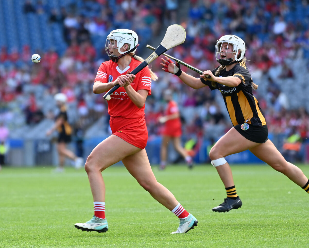 Cork's Emma Flanagan in action against Kilkenny in the Glen Dimplex All-Ireland intermediate camogie final at Croke Park Picture: Eddie O'Hare Cork's Emma Flanagan in action against Kilkenny in the Glen Dimplex All-Ireland intermediate camogie final at Croke Park Picture: Eddie O'Hare