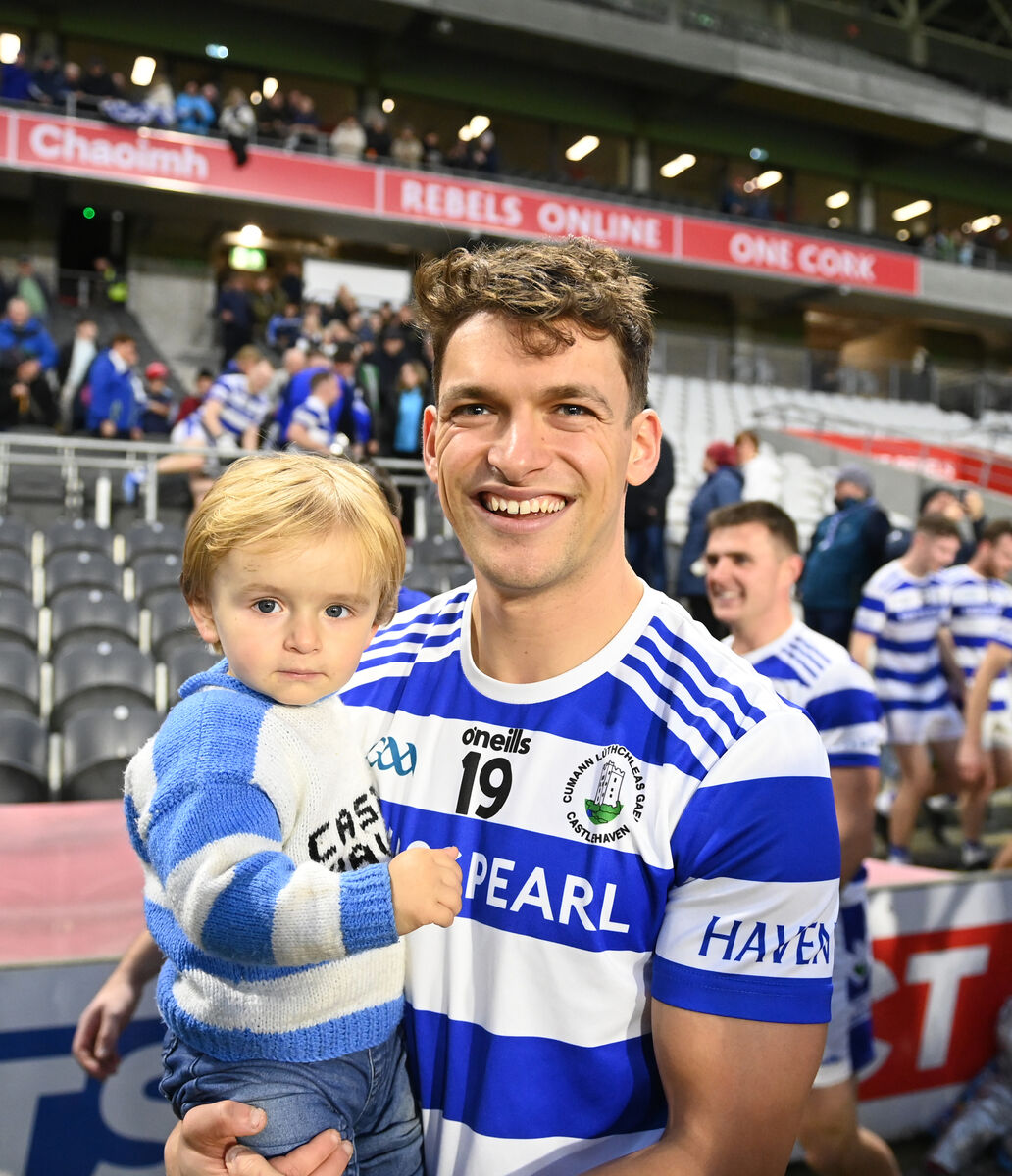  Sean and Conor Nolan after the win for Castlehaven. Picture: Larry Cummins