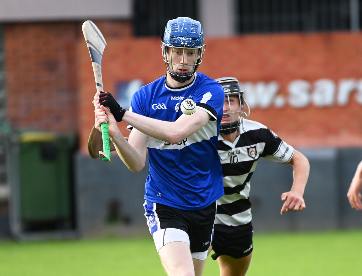 Sarsfields' John Leddy did well to keep Cillian Tobin to one score. Picture: Eddie O'Hare