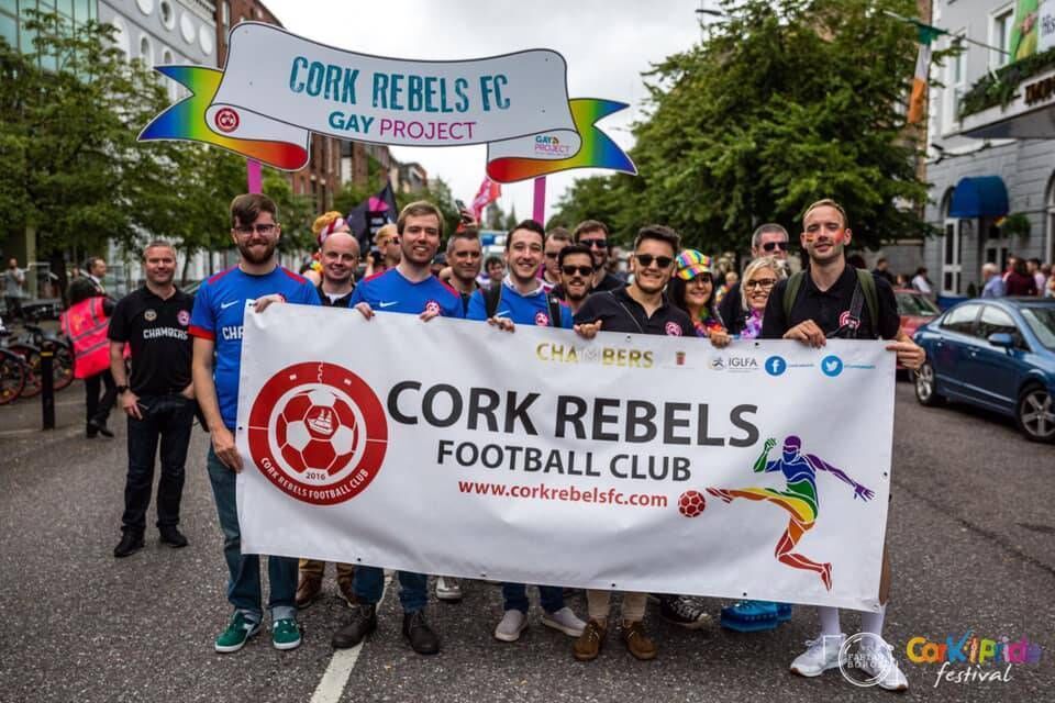 Members and supporters of The Gay Project Cork take part in Pride.
