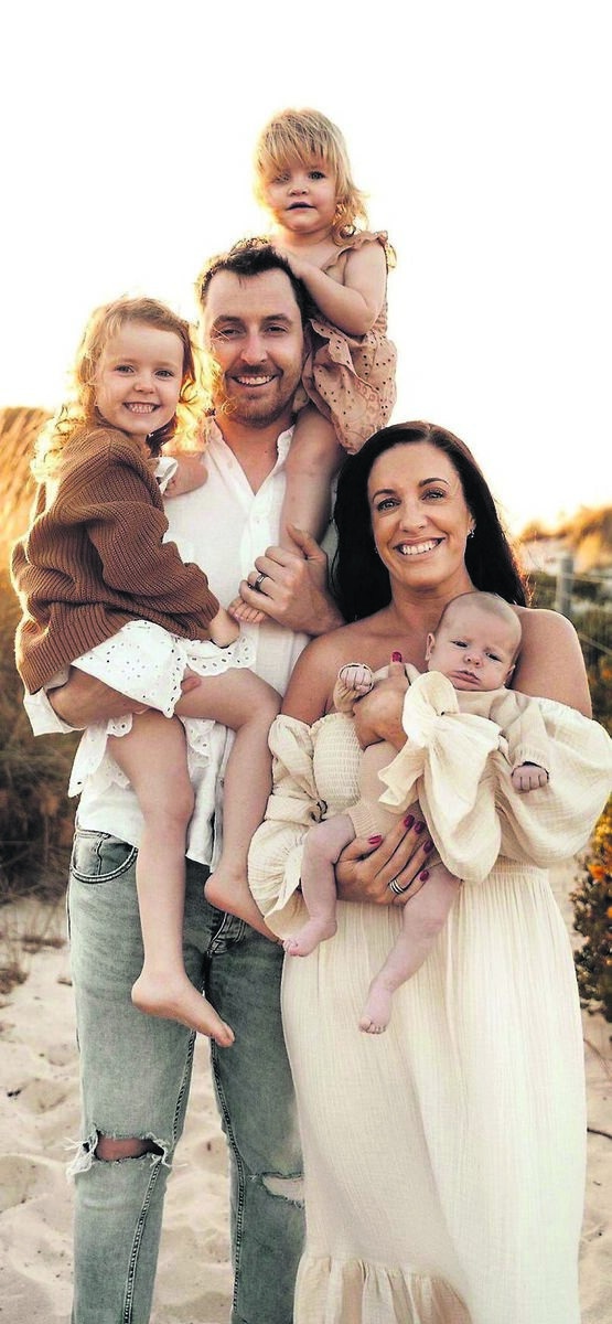 Olivia, Harper, and Ella Mae, the daughters of Conor and Kate O’Shea