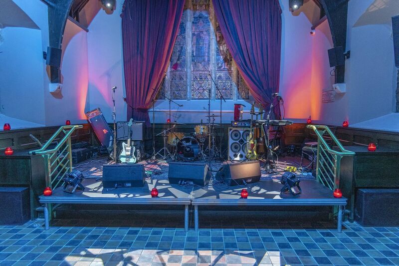 The stage at Sea Church, Ballycotton, East Cork, which will host a number of great gigs, leading up to Christmas.