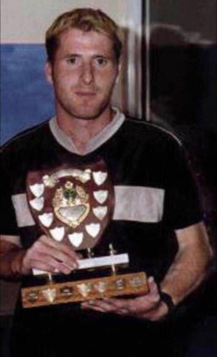 Pearse Cremin pictured with a tennis trophy he won. Pearse Cremin pictured with a tennis trophy he won.
