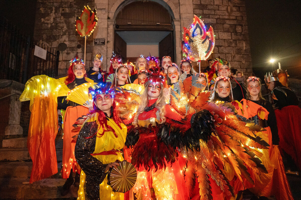 The Kalyna Ukrainian Choir, one of the leaders of the Dragon of Shandon Parade. Picture: Noel Sweeney The Kalyna Ukrainian Choir, one of the leaders of the Dragon of Shandon Parade. Picture: Noel Sweeney