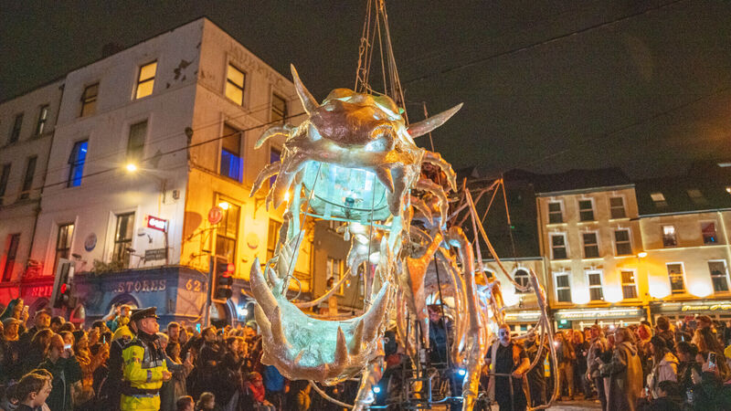 Thousands line streets of Cork as Dragon of Shandon returns for its latest Halloween Thousands line streets of Cork as Dragon of Shandon returns for its latest Halloween