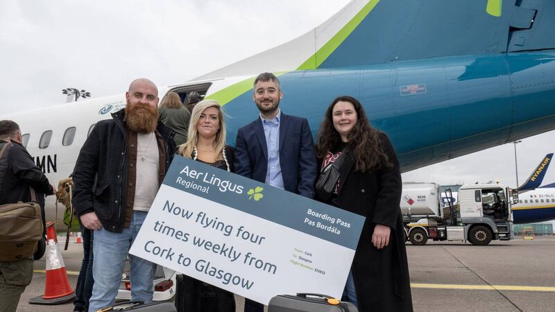 Four-times weekly Cork-Glasgow flights begin