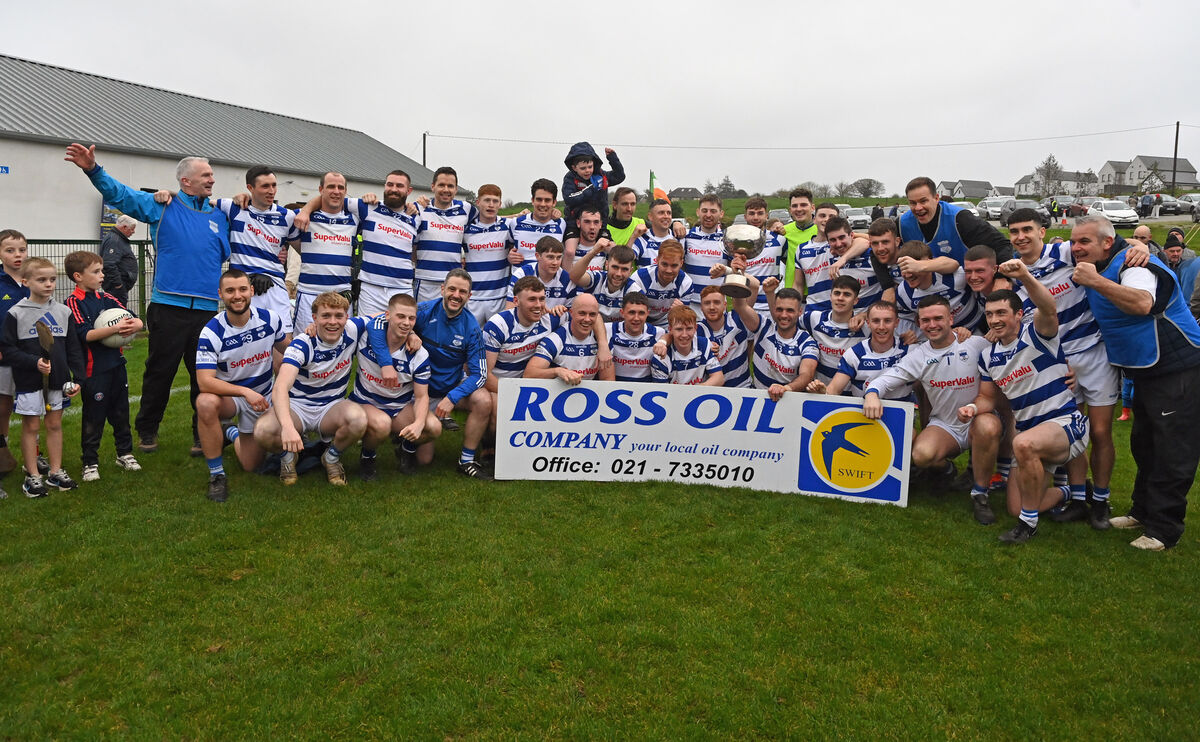 Joy for Inniscarra after the Ross Oil Muskerry JAFC final replay at Grenagh. Picture: Eddie O'Hare Joy for Inniscarra after the Ross Oil Muskerry JAFC final replay at Grenagh. Picture: Eddie O'Hare
