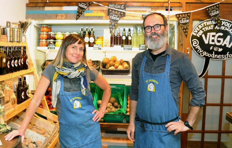 Donal and Virginia O'Gara, owners of My Goodness in the English Market, Cork. Picture Denis Minihane. Donal and Virginia O'Gara, owners of My Goodness in the English Market, Cork. Picture Denis Minihane.