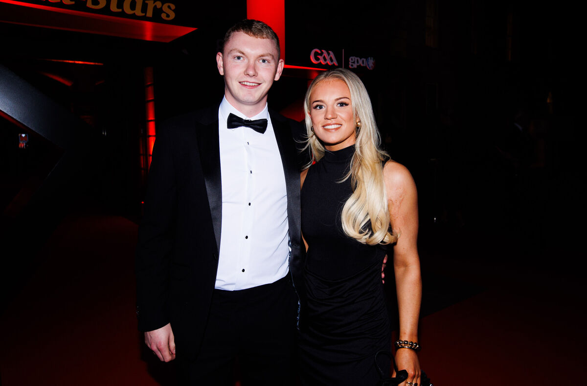 Cork’s Shane Barrett and Aisling O’Leary at the GAA/GPA PwC All-Stars. Picture: INPHO/Tom Maher