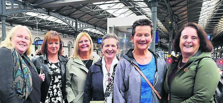 It was all smiles at Heuston Station, Dublin, last Friday as volunteers from Ballyphehane (left) and Douglas Tidy Towns met on the way to the national awards ceremony at Croke Park. The two groups know each other well, as they collaborate as part of the Tramore River Communities Group. It was a successful day for both groups, after Ballyphehane Tidy Towns won the national Young Persons in Tidy Towns award. It was all smiles at Heuston Station, Dublin, last Friday as volunteers from Ballyphehane (left) and Douglas Tidy Towns met on the way to the national awards ceremony at Croke Park. The two groups know each other well, as they collaborate as part of the Tramore River Communities Group. It was a successful day for both groups, after Ballyphehane Tidy Towns won the national Young Persons in Tidy Towns award.