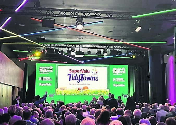 Volunteers wait with bated breath for the announcement of the national Tidy Towns awards at Croke Park last Friday Volunteers wait with bated breath for the announcement of the national Tidy Towns awards at Croke Park last Friday