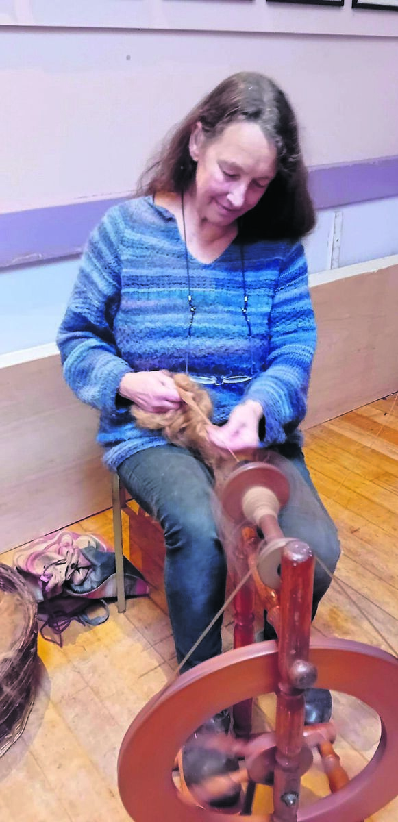 Traditional spinning at Macroom Country Market