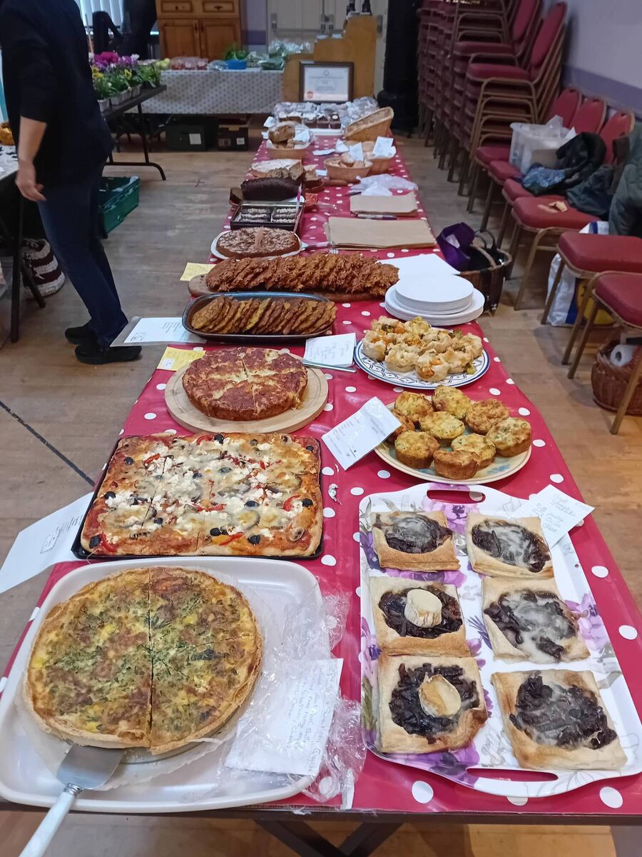 A spread of produce at the Macroom country market.