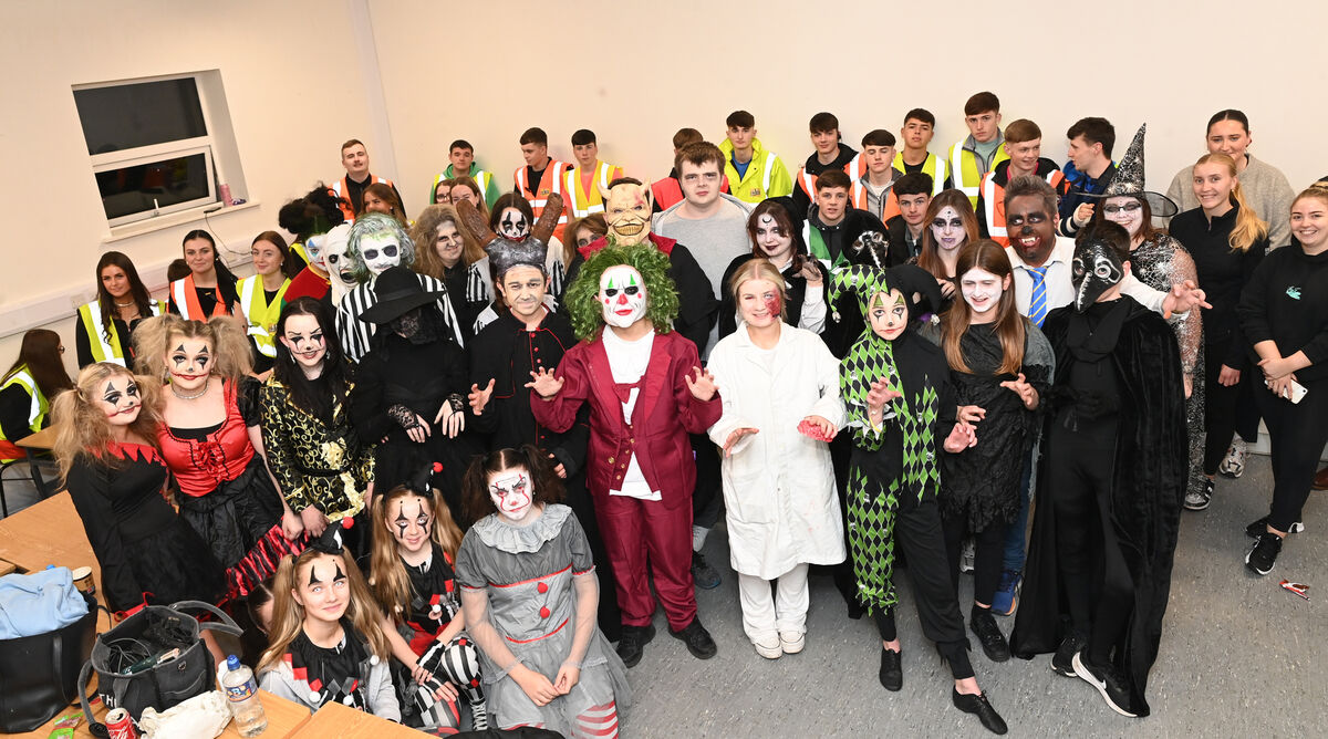 The annual school fundraiser FearPark returned to Coláiste Éamann Rís, Deerpark, for the eight year running with more than 1,000 Halloween ‘fans’ passing through the corridors of the co-ed secondary school for a ‘spooktacular’ scare event. Pictures: Larry Cummins
The annual school fundraiser FearPark returned to Coláiste Éamann Rís, Deerpark, for the eight year running with more than 1,000 Halloween ‘fans’ passing through the corridors of the co-ed secondary school for a ‘spooktacular’ scare event. Pictures: Larry Cummins