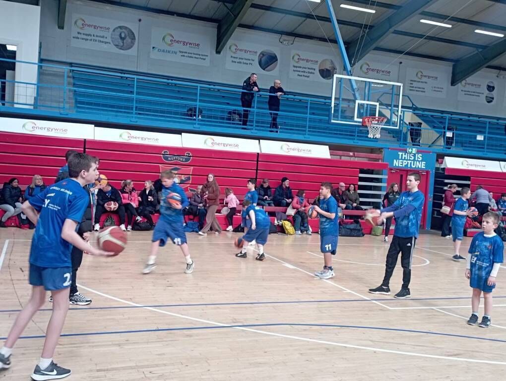 The Neptune Sports Inclusion team doing some passing drills at a training session at Neptune Stadium recently. KD 