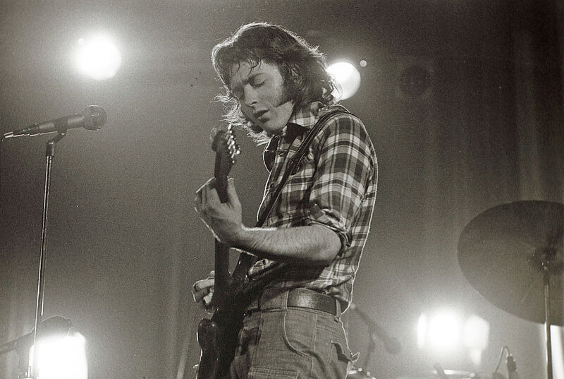 There will be an anniversary screening of the legendary tour-film of Rory Gallagher’s 1974 Irish excursion. Rory Gallagher on stage in Dublin in the1970s..... Photograph: Eric Luke
