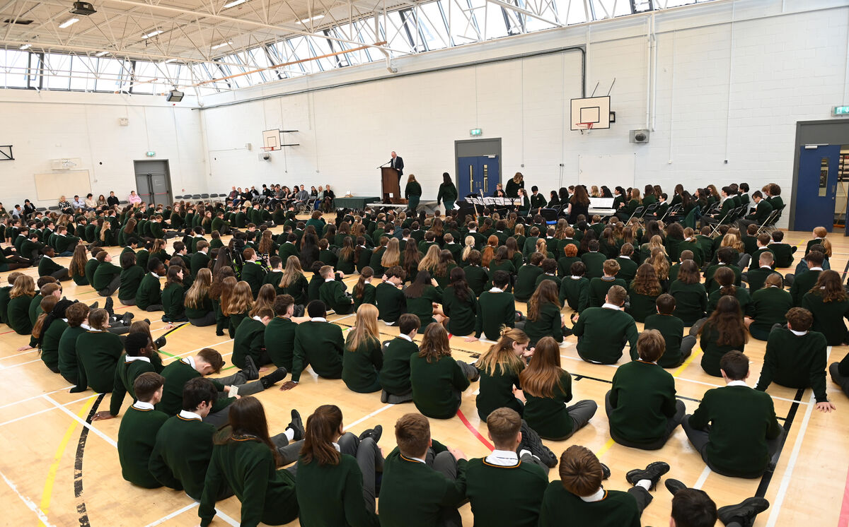 Principal Mr Adrian Landen speaking at Ashton School annual Prize Day ceremony; This event provides the school with the opportunity to celebrate school life, academic success and sporting excellence. It was attended by members of the board of management, school staff, students, parents and invited guests. Principal Mr Adrian Landen speaking at Ashton School annual Prize Day ceremony; This event provides the school with the opportunity to celebrate school life, academic success and sporting excellence. It was attended by members of the board of management, school staff, students, parents and invited guests.