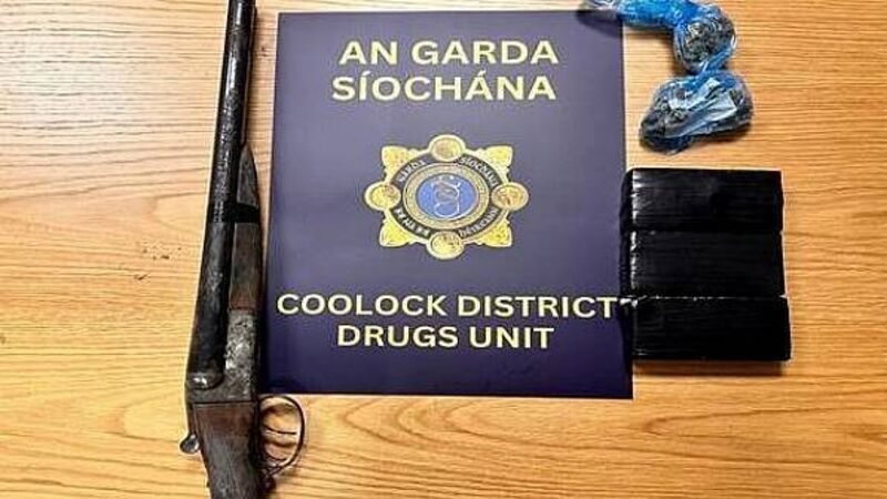 Man arrested after shotgun, €35,000 cocaine and cannabis found during search Man arrested after shotgun, €35,000 cocaine and cannabis found during search