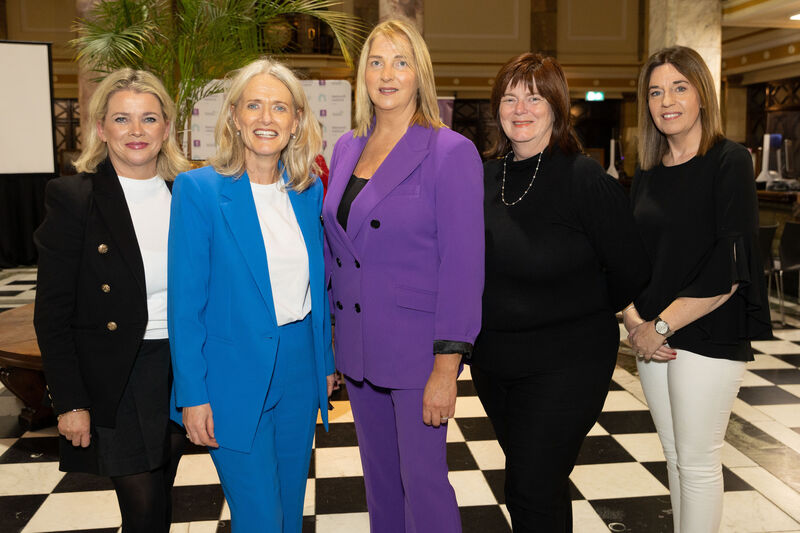 Lorraine Leahy, Vicki Creen, Katherine Lynch, Audrey Houlihan and Marguerite O’Donovan, AIB at the Network Ireland Cork Branch November meeting.