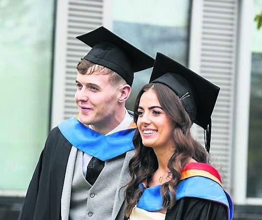 Jack Leahy, Glanmire, and Kadie Lambe, from Carrigaline, graduates of Bachelor of Business (Honours) in Information Systems, at MTU Bishopstown Campus.	Picture: Joleen Cronin