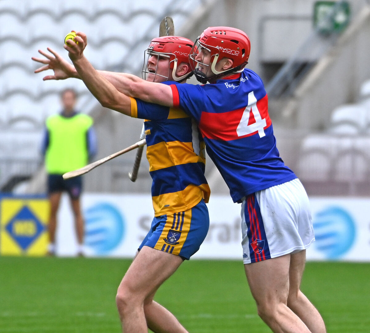 Lisgoold's James O'Driscoll is tackled by Erins Own's Alan Moynihan. Picture: Eddie O'Hare Lisgoold's James O'Driscoll is tackled by Erins Own's Alan Moynihan. Picture: Eddie O'Hare