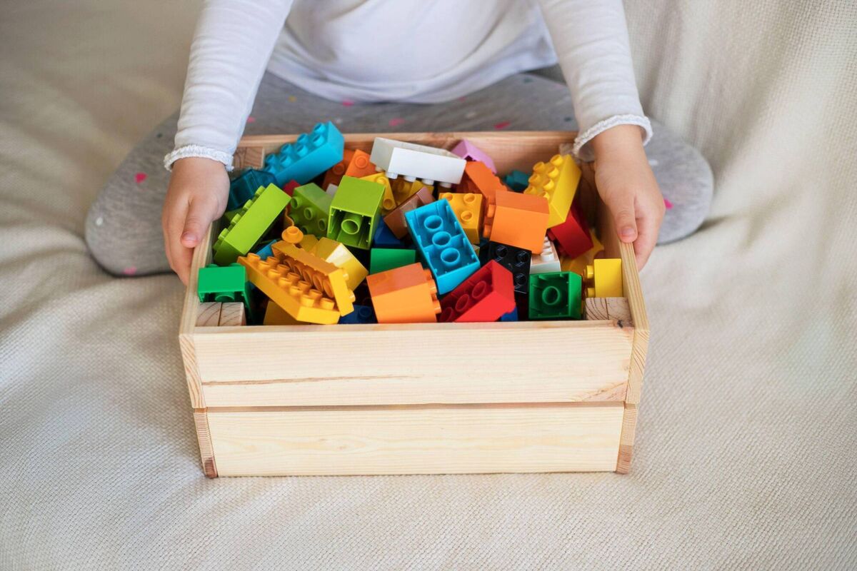 It's good practice for children to be involved in the process of decluttering their toys.