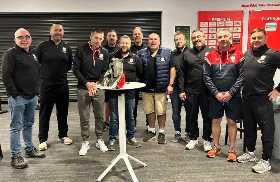 The Watergrasshill management team and backroom team with the PIHC trophy. The Watergrasshill management team and backroom team with the PIHC trophy.