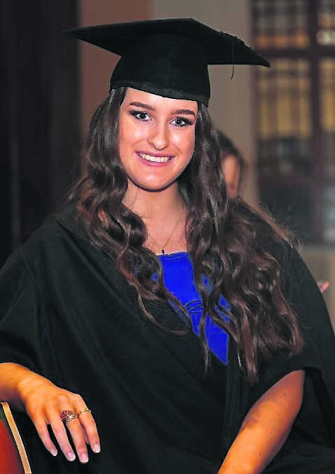 Amy Cantwell, Veterinary Nursing, at the class of 2024 Cork College of FET Douglas Street Campus, Certificate Ceremony at City Hall.