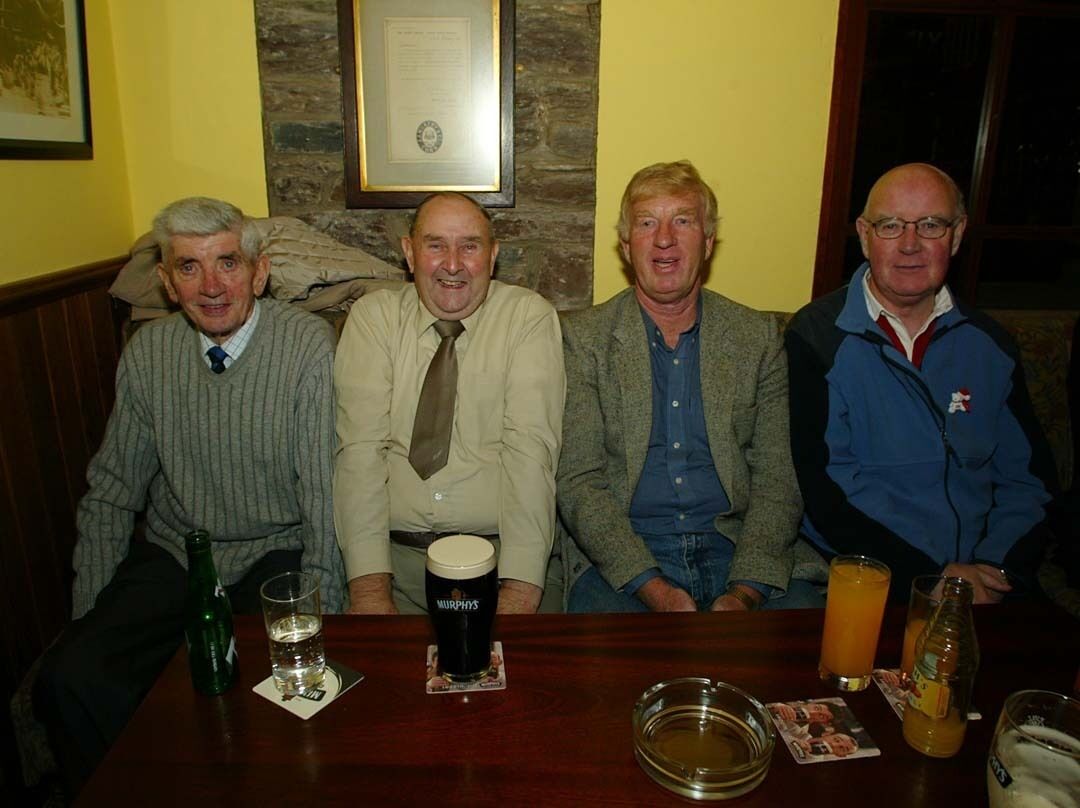 Sean McCarthy, Con O'Regan, Jack McHale and John Tobin at the AUL Awards at the Kiln Sean McCarthy, Con O'Regan, Jack McHale and John Tobin at the AUL Awards at the Kiln