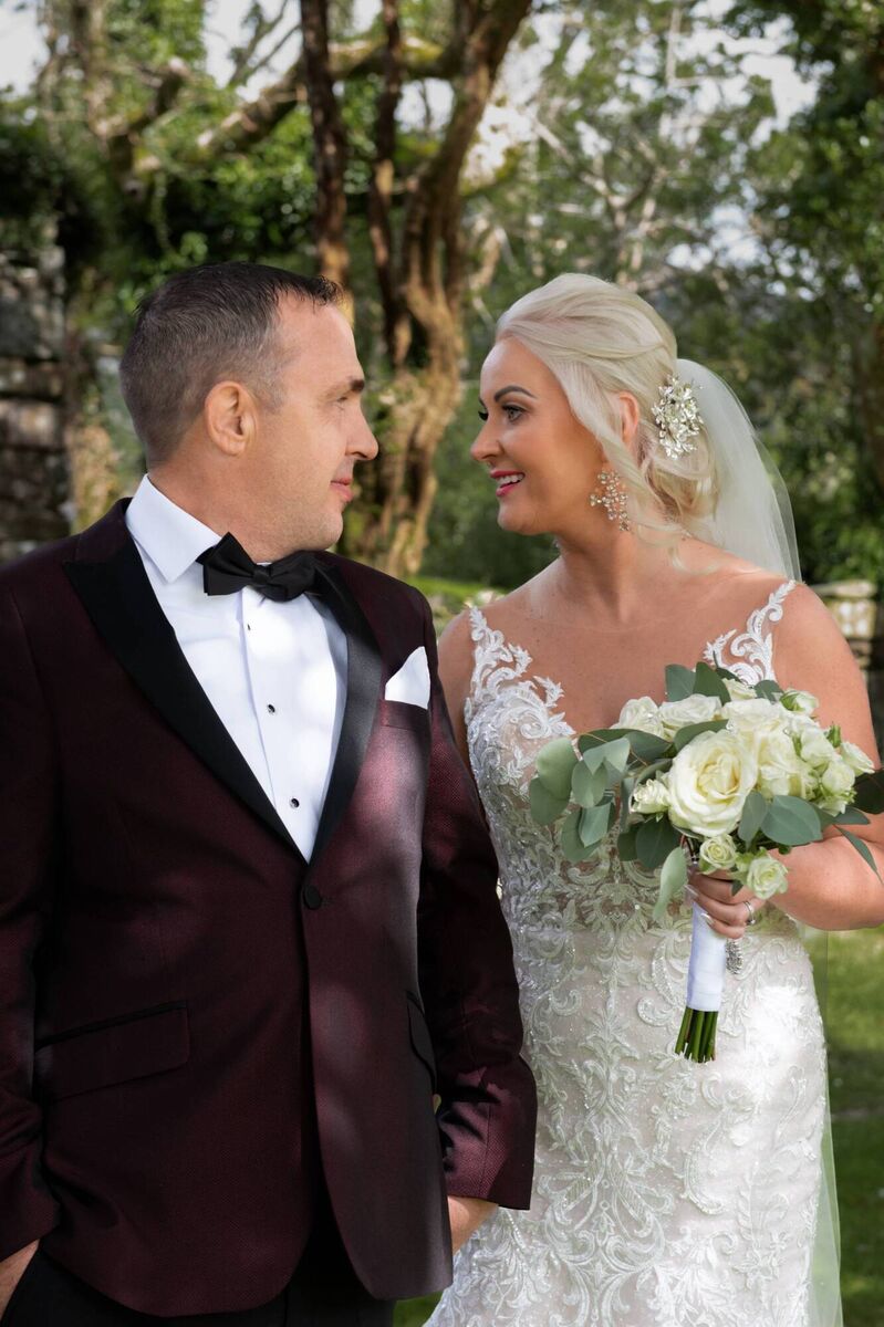 Gerda Levajeva and Seamus Bohan on their wedding day. Pictures: Gediminas Gruzauskas 