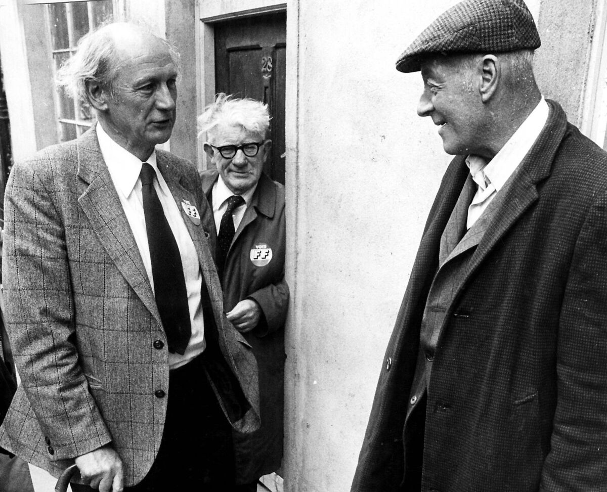Jack Lynch on the campaign trail in Cork in June 1981.