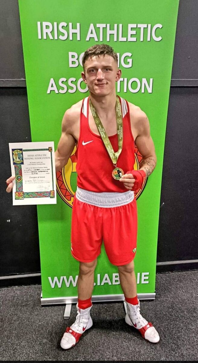 Cork Boxing: Kuba Pielesz, Golden Gloves, All-Ireland senior welterweight champion at the National Stadium. Cork Boxing: Kuba Pielesz, Golden Gloves, All-Ireland senior welterweight champion at the National Stadium.