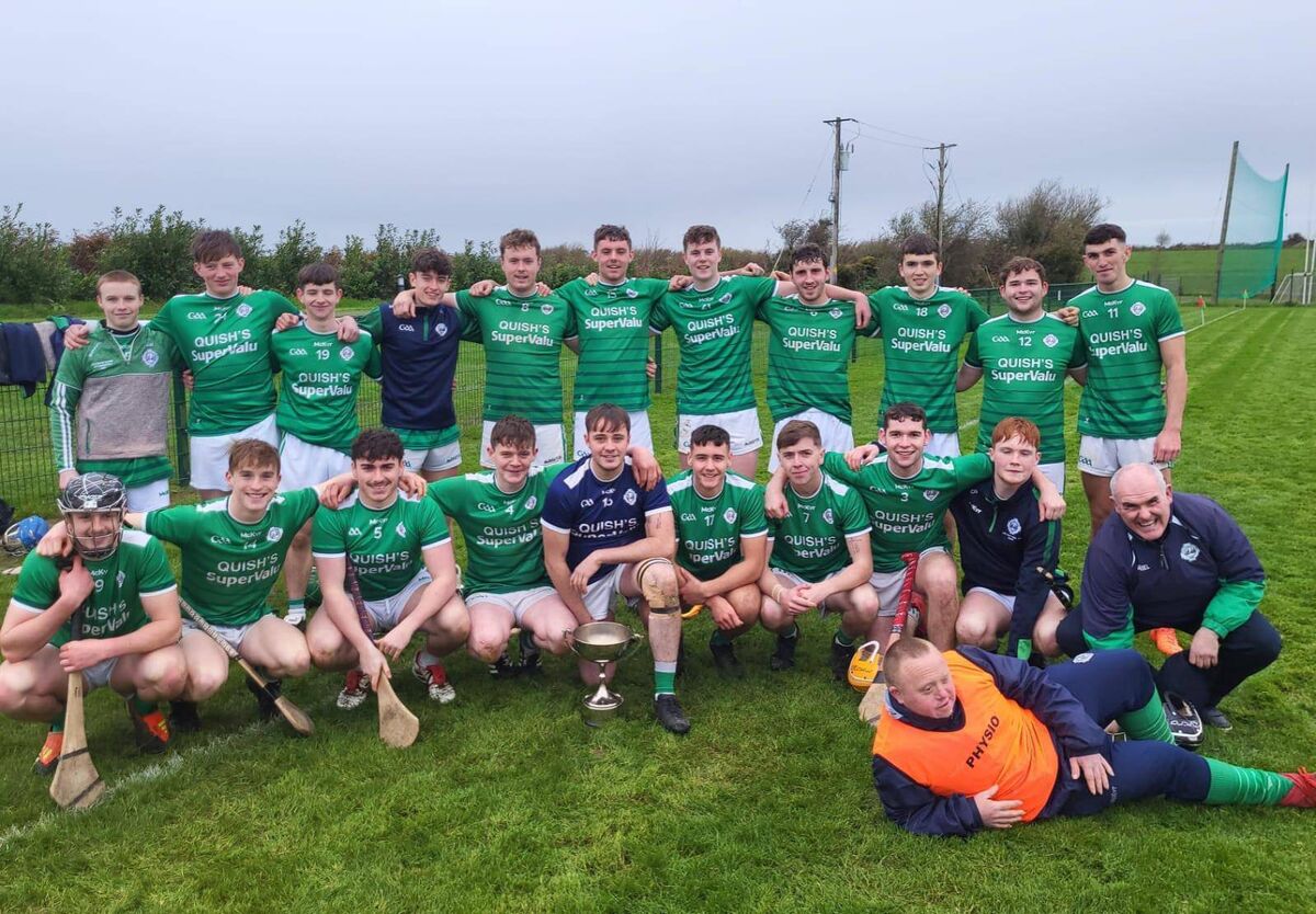 The Ballincollig U21 hurling team that won the Muskerry C title against Inniscarra.