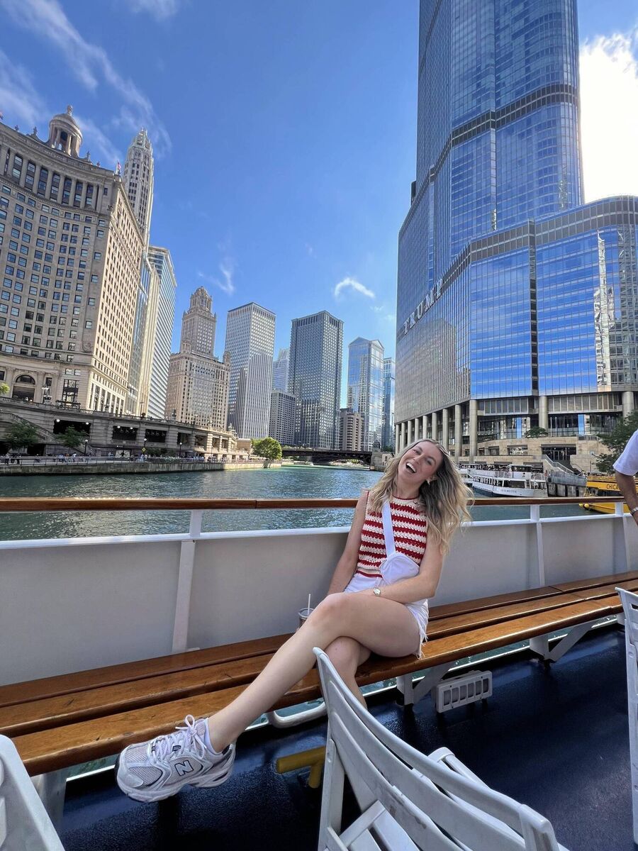 Aoife said she spent a lot of her free time exploring new places. 